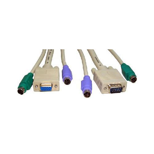 KVM Cables for VGA & PS2 Switch Boxes 3 Metres