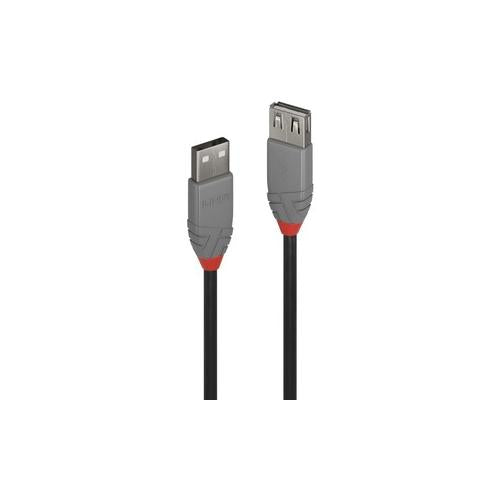 0.5M USB 2.0 TYPE A EXTENSION CABLE ANTHRA LINE - 36701