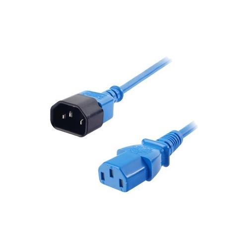 0.5M IEC EXTENSION CABLE IEC C14 TO IEC C13 BLUE - 30470