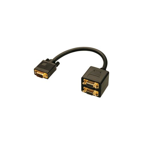 0.18M VGA To 2 X VGA Splitter Cable 15 Pin M To 2X15 Pin F