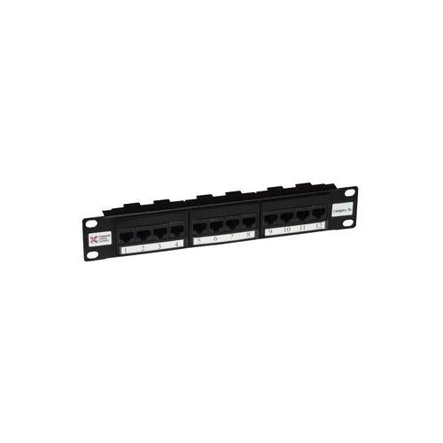 009-002-009-10 Connectix Cabling Systems Patch Panel , 10" , 12 Way , Cat5E
