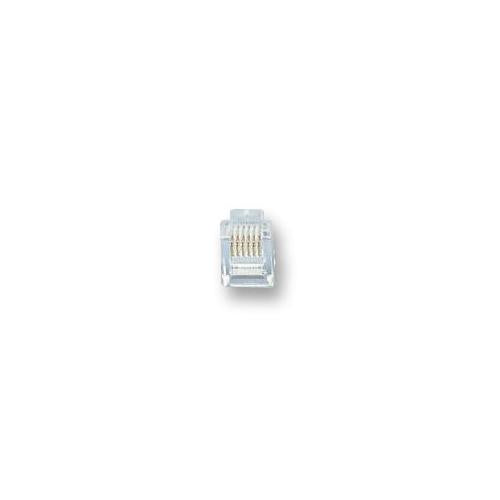 RJ12 6P6C PLUG 50U Plug , 10 Pack