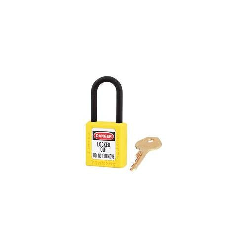406YLW Master Lock Non Conductive Lockout Padlock Yellow