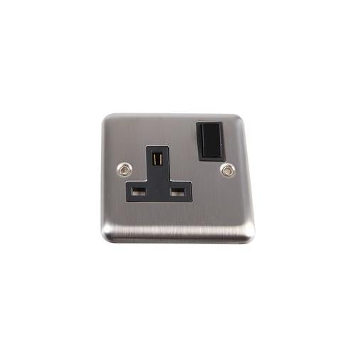 GB6:VX1300SSBK/D Volex 1G DP Socket Round Edge Black Ins