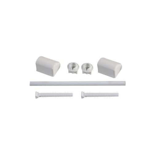 90009904 Toilet Seat Hinge, White (Pair)