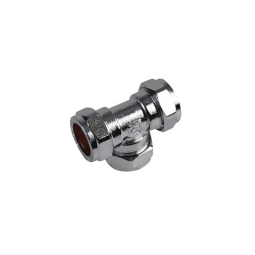 24053802 15X15X22mm Red-Tee, Chrome, Comp