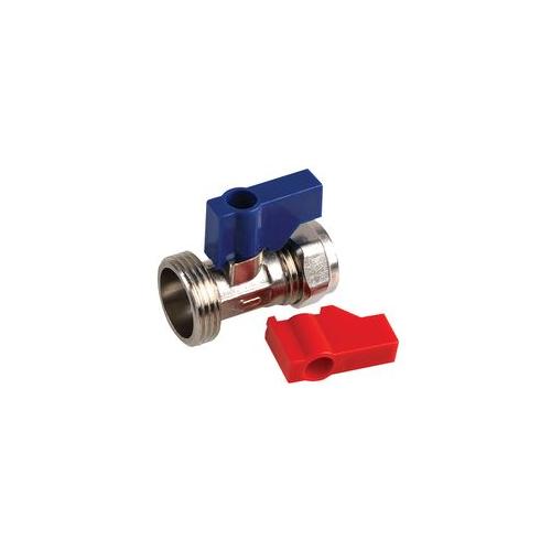 10035202 Washing Machine Valve, C/P, 15mm X 3/4"