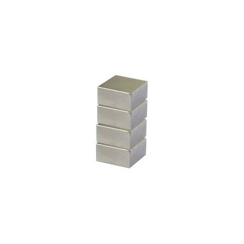N818 Eclipse Magnetics Block Magnet, Neodymium, 25X10X5mm, Pk 4