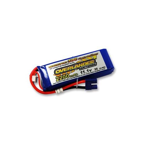 2647 Overlander Battery, Li-Po 3S 11.1V 2200Mah, Ec3