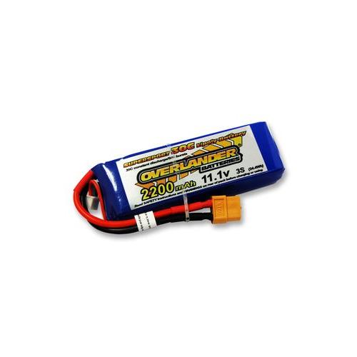 2646 Overlander Battery, Li-Po 3S 11.1V 2200Mah, Xt60