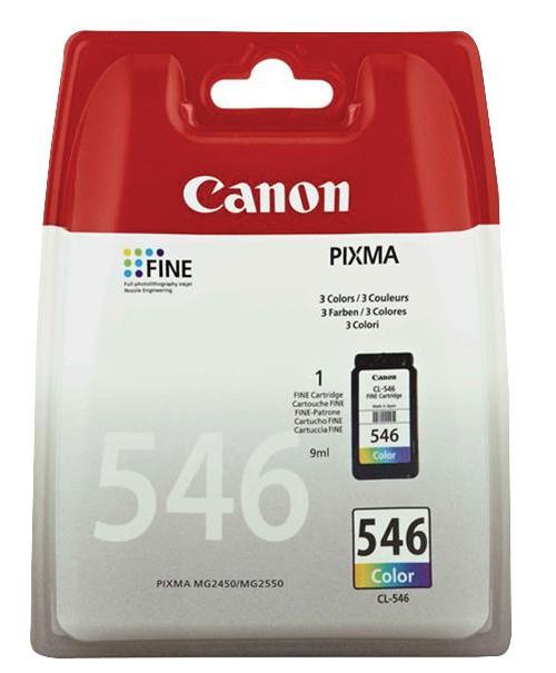 8289B001 Canon Ink Cart, Cl-546, Colour, Canon