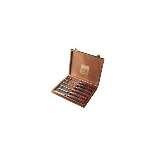 424P-S6-EUR Bahco Chisel Set, Wooden Box, 6Pcs