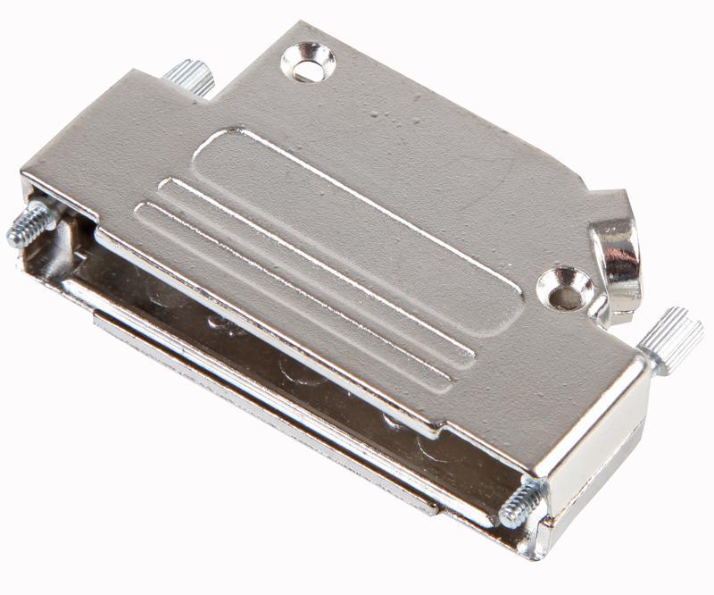 MHD45ZK37-K Mh Connectors Dsub Hood, Nickel, 45Deg Entry, 37Way
