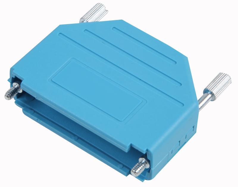MHDPPK25-B-K Mh Connectors Dsub Hood, Plastic, Top Ent, Blue, 25Way