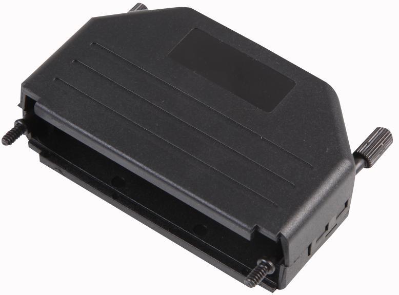 MHDPPK50-K Mh Connectors Dsub Hood, Plastic, Top Ent, Blk, 50Way