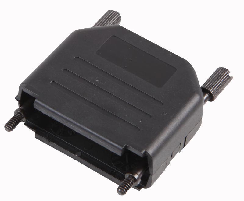 MHDPPK15-K Mh Connectors Dsub Hood, Plastic, Top Ent, Blk, 15Way