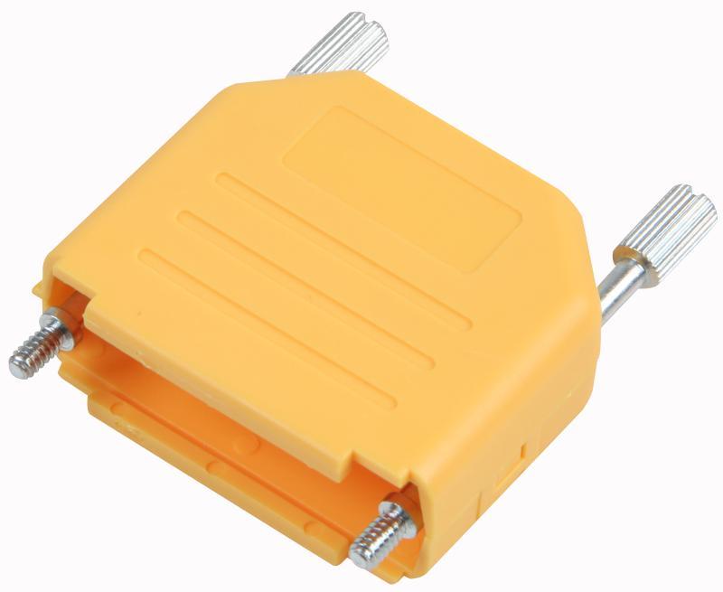 MHDPPK15-Y-K Mh Connectors Dsub Hood, Plastic, Top Ent, Ylw, 15Way
