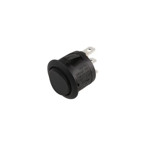 ABRR026 Switch, Rocker, Spdt, Mom, Round, Black
