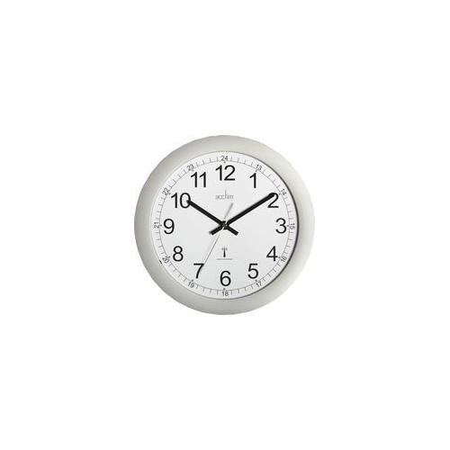 74417 Acctim Clock Msf Rc 30Cm White