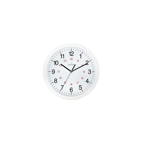 21162 Acctim Clock Quartz 30Cm White