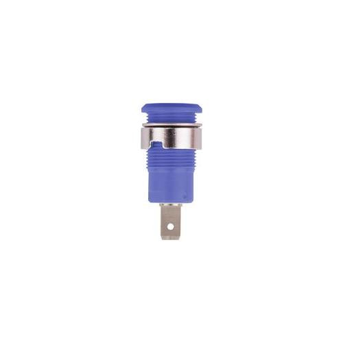 49.7044-23 Multi-Contact 4mm Safety Socket Blue, Tabs, 24A