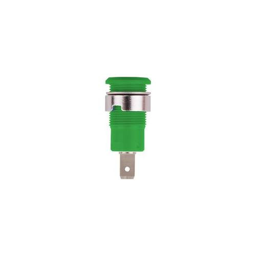49.7044-25 Multi-Contact 4mm Safety Socket Green, Tabs, 24A