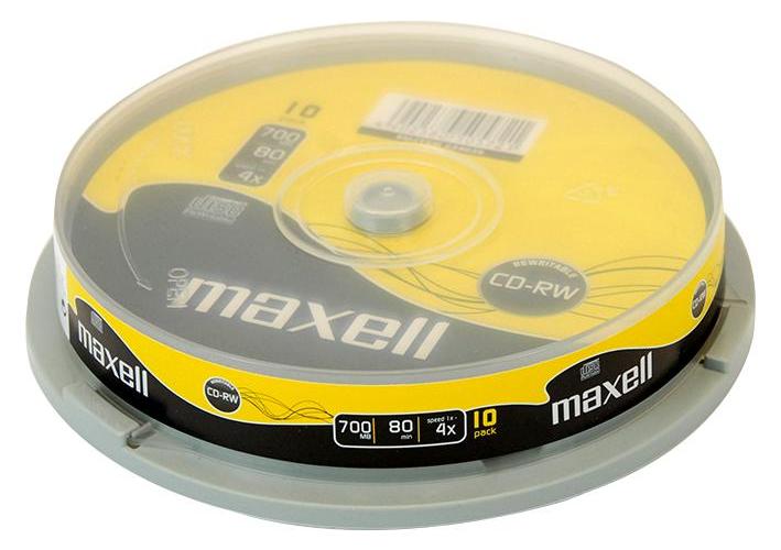 624039 Maxell Cd-Rw 1-4X Spindle 10Pk, Maxell