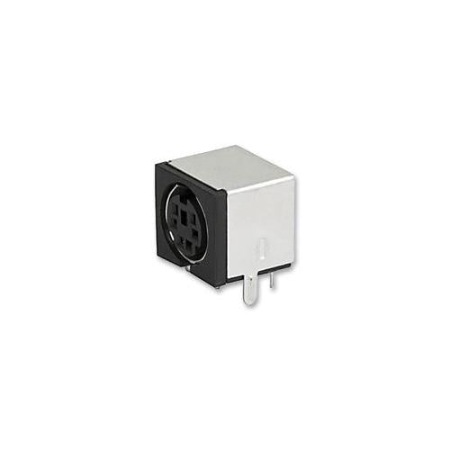 4850.261 Schurter Socket, Mini-Din, Pcb, 6 Pin