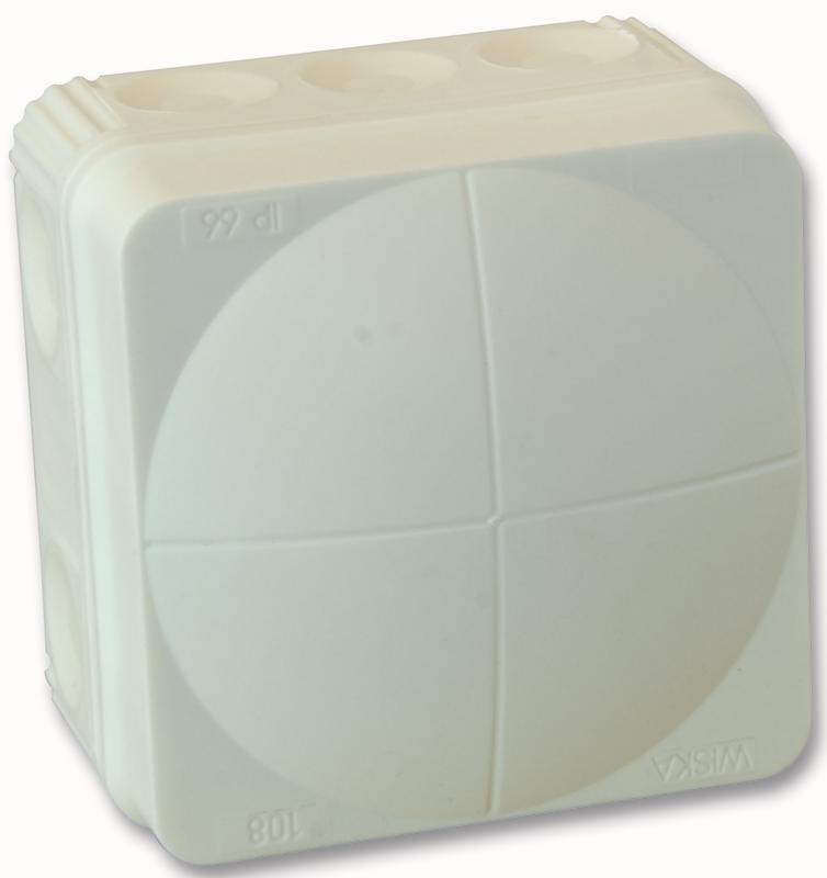 10060623 Wiska Combi Junc Box 75X76X51 Ip66 White
