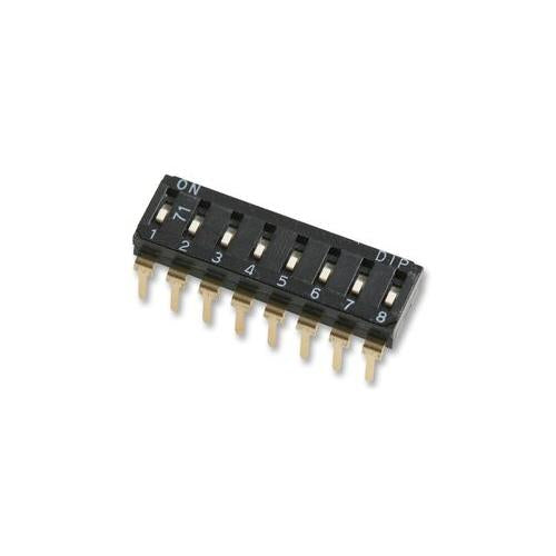 MCEIR-08 Multicomp Switch, Dil, Low Profile, Pcb, 8 Way