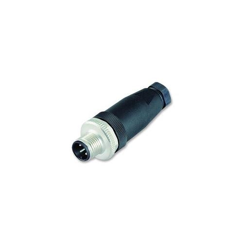 9904371405 Binder Plug, 5 Way, M12, Locking Ring