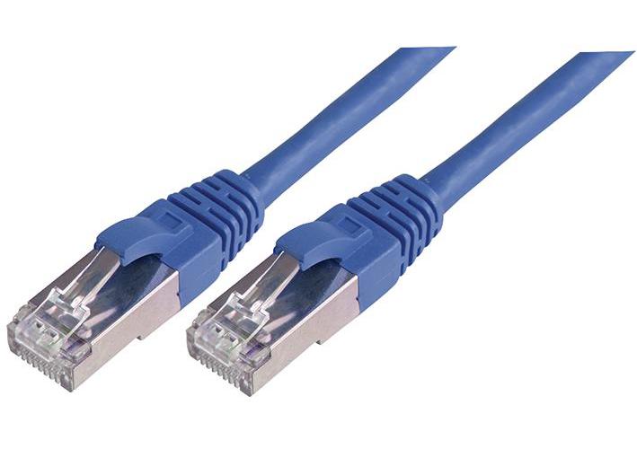 003-010-005-03C Connectix Cabling Systems Patch Lead, Cat 6A, Sftp, Blue 0.5M