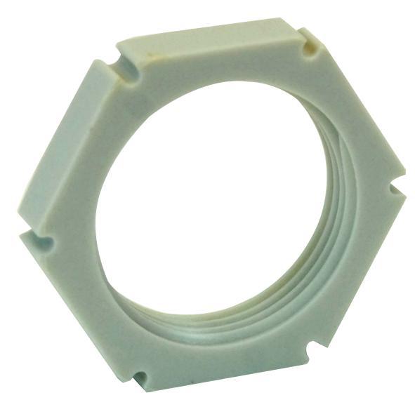 10060774 Wiska Locknut, M32 Grey Polyamide 10Pk
