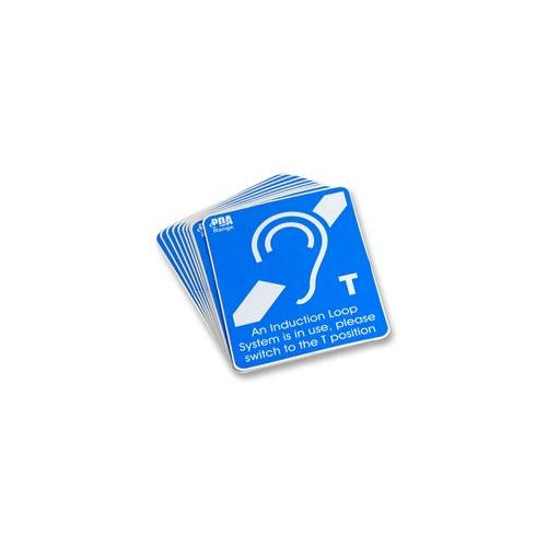 TEAR-STICKER, INDUCTION LOOP PRESENT PK10 , SIGNET (AC) ,