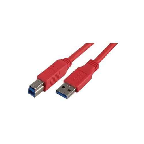 PSG91168 Pro Signal Lead Usb3.0 A Male-B Male 2M Red