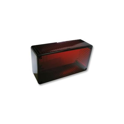 1591CTRD Hammond Translucent Enclosure Ir Red 120X65X36