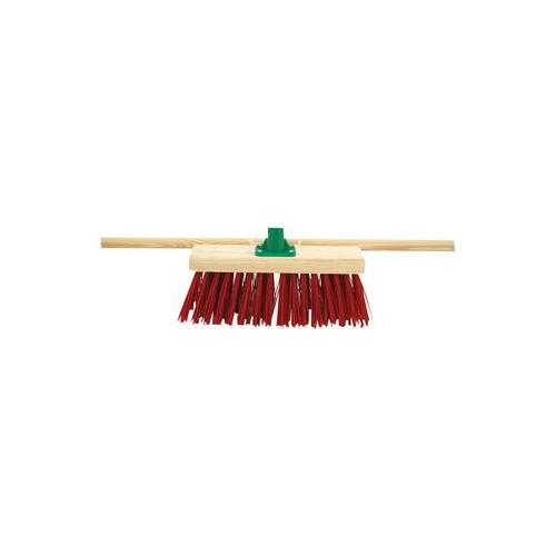 L.22/R/BKT/C5 Bentley 13" Brush Stiff Pvc Red With Handle