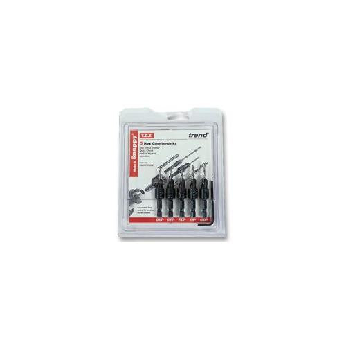 COUNTERSINK SET, 5PC , SNAPPY , SNAP/CS/SET