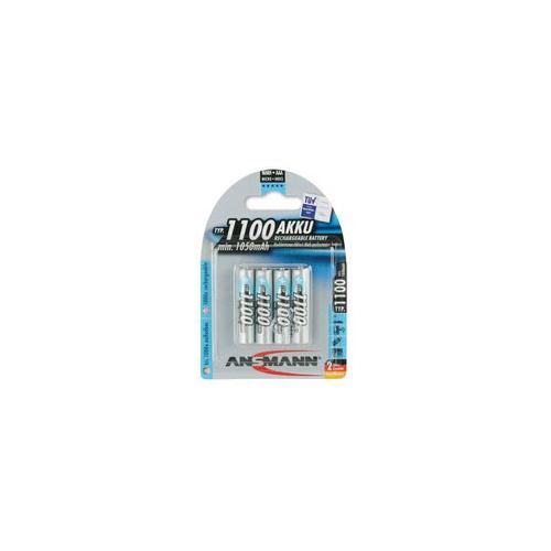 5035232 Ansmann Rechargeable Battery Nickel Metal Hydride 1100 Mah 1.2 V Aaa Raised Positive And Flat Negative