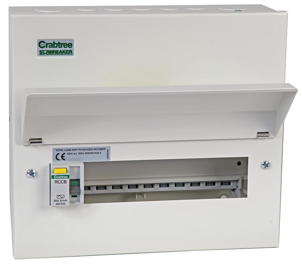 GB6:510/383B Crabtree Starbreaker Metal 80A 30Ma Rccb +10