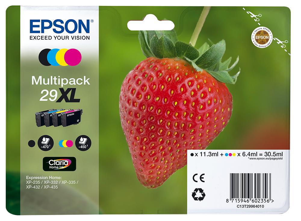 Epson - C13T29964010 - Claria Home Ink Cartridges - Multipack 4-colours 29xl