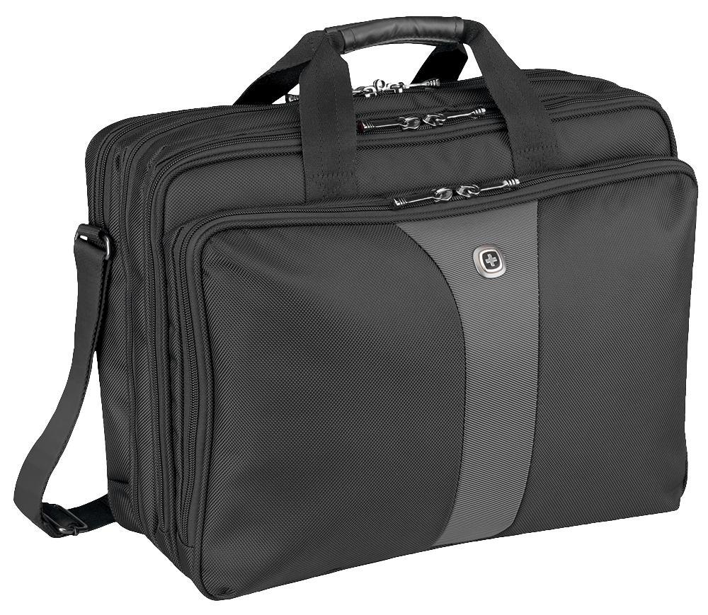 Wenger Swiss Gear - 600655 - Legacy 17" Laptop Case, Black - Triple Compartment