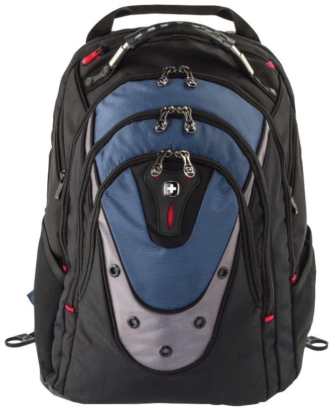 Wenger Swiss Gear - 600638 - Ibex 17" Laptop Backpack, Black/blue