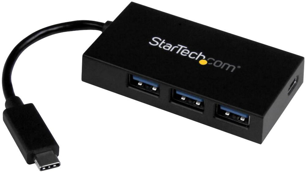 Startech HB30C3A1CFS 4-port Usb 3.0 Hub Usb-c To 1x Usb-c, 3x Usb-a, Bus Powered