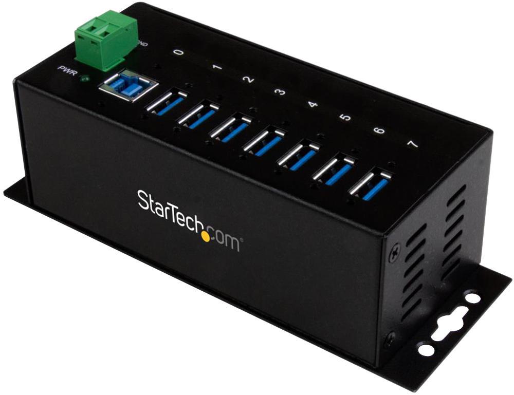 Startech - ST7300USBME - 7-port Industrial Usb 3.0 Hub With Esd Protection
