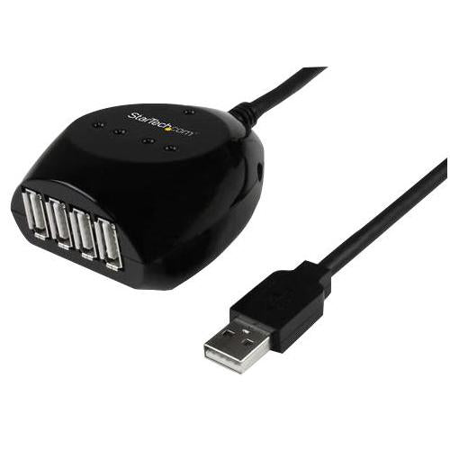 Startech - USB2EXT4P15M - Usb 2.0 Male To Female 4 Port Hub Extension Lead, 15m