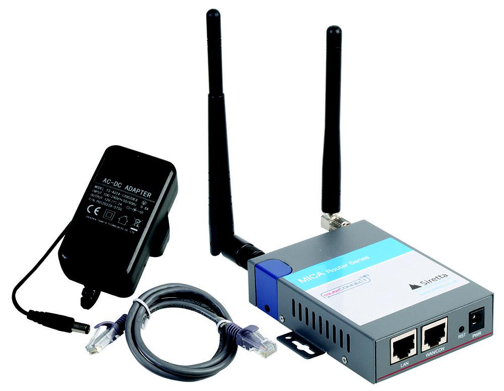 Siretta - MICA-W21-UMTS(EU) + ACC - Router, Umts/hspa+,wifi, 2xlan, 1xsim