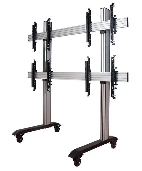 B-tech - BT8371-2X2 - Mobile Video Wall Stand 2x2 Video Walls