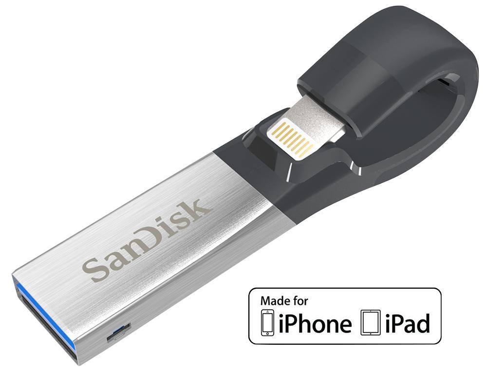 Sandisk - SDIX30N-064G-GN6NN - Ixpand Usb 3.0 Flash Drive For Iphone/ipad - 64gb