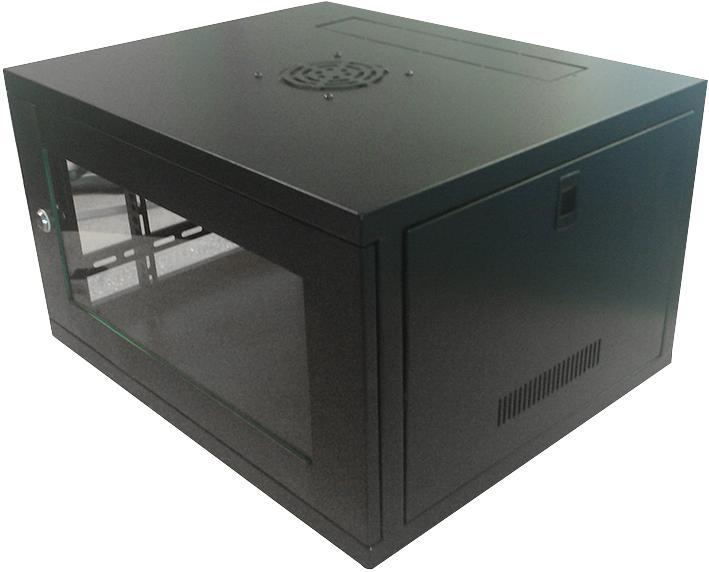 Lms Data Steel Wall Mount 19" Cabinet Black 550x300x320mm 6u Rack Height